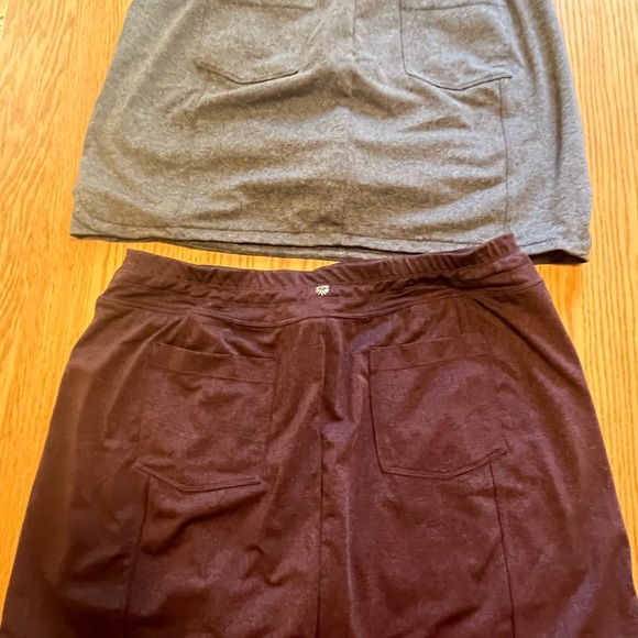 Lot of 2  Skort Tangerine Activewear Skirt Charcoal-Gray- purple-black   Sz XXL - Picture 7 of 10